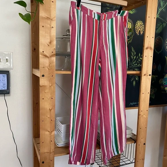 Free People Colorful Stripe La Paz Flare Pants - Picture 6 of 16